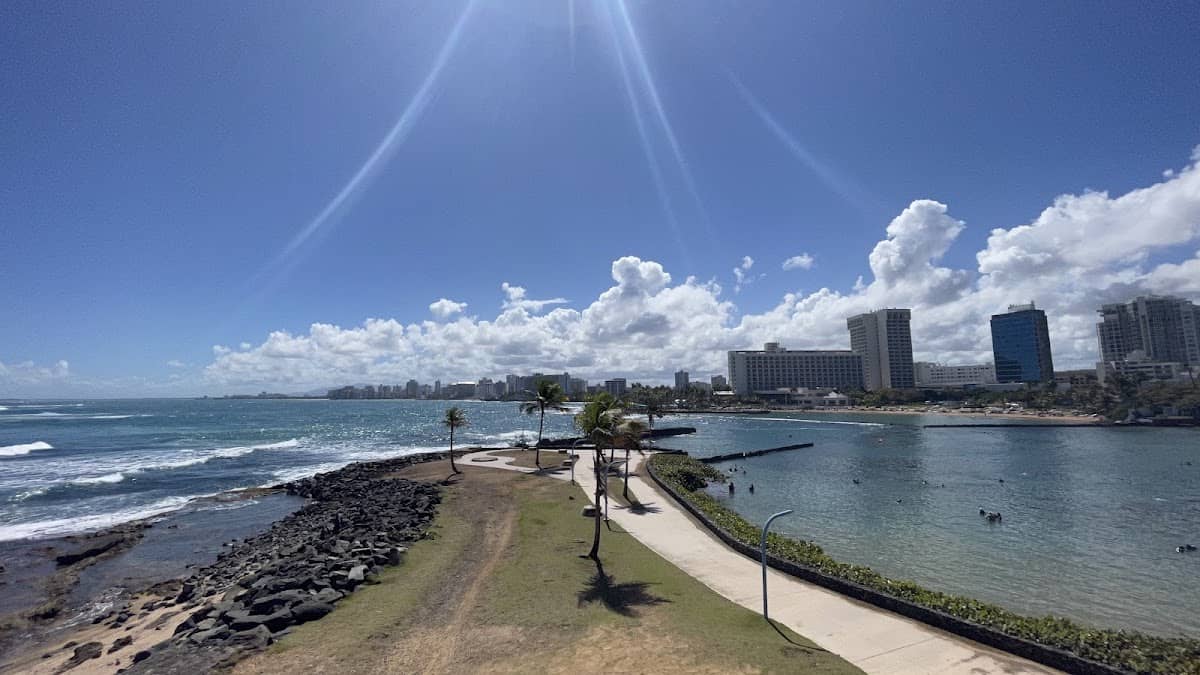 Balneario El Escambrón beach in San Juan, Puerto Rico - scenic coastal view