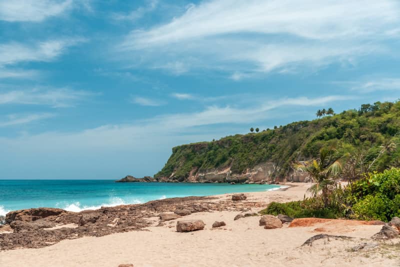 Borinquen Beach beach in Aguadilla, Puerto Rico - scenic coastal view