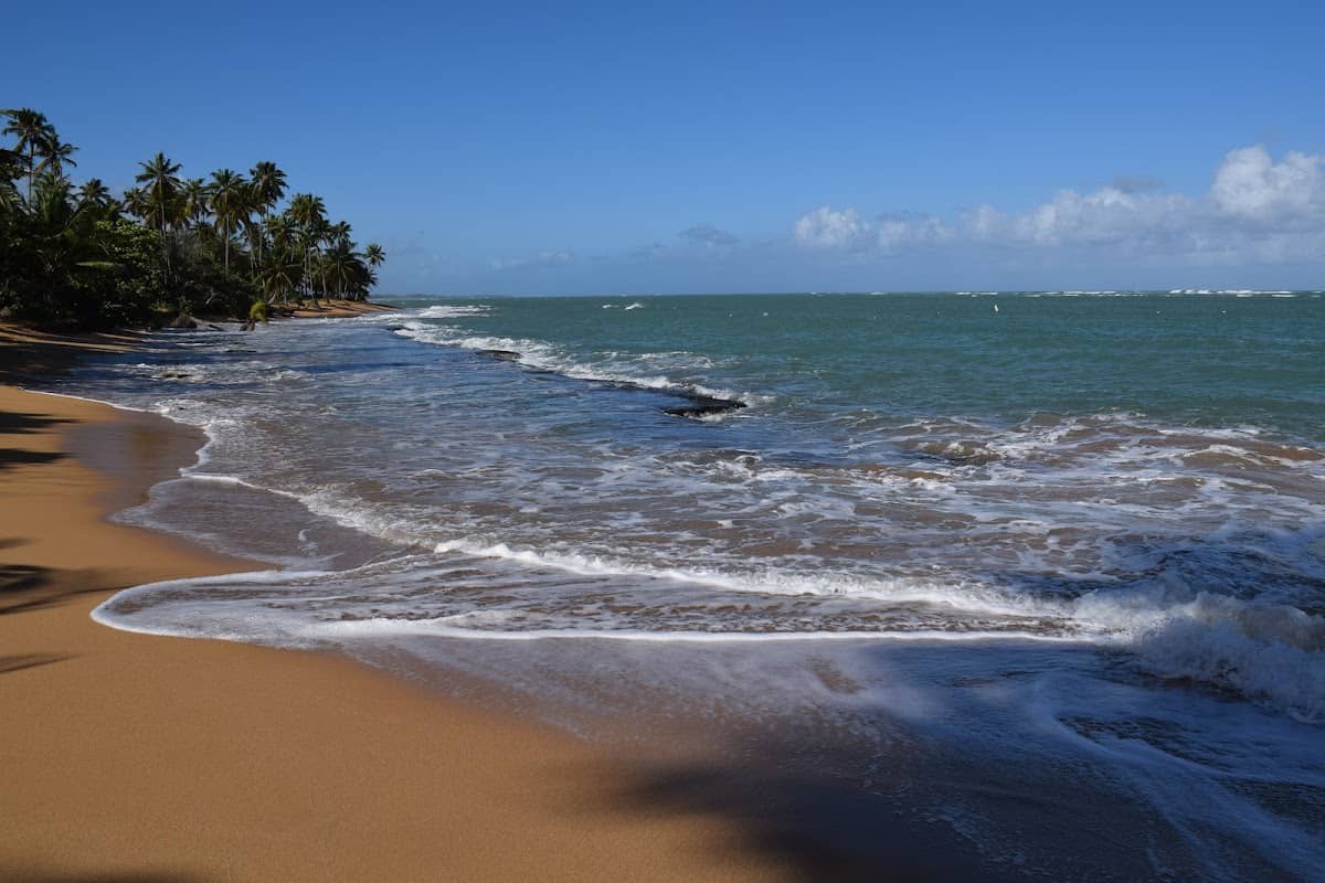 Cueva María de la Cruz Shore beach in Loíza, Puerto Rico - scenic coastal view
