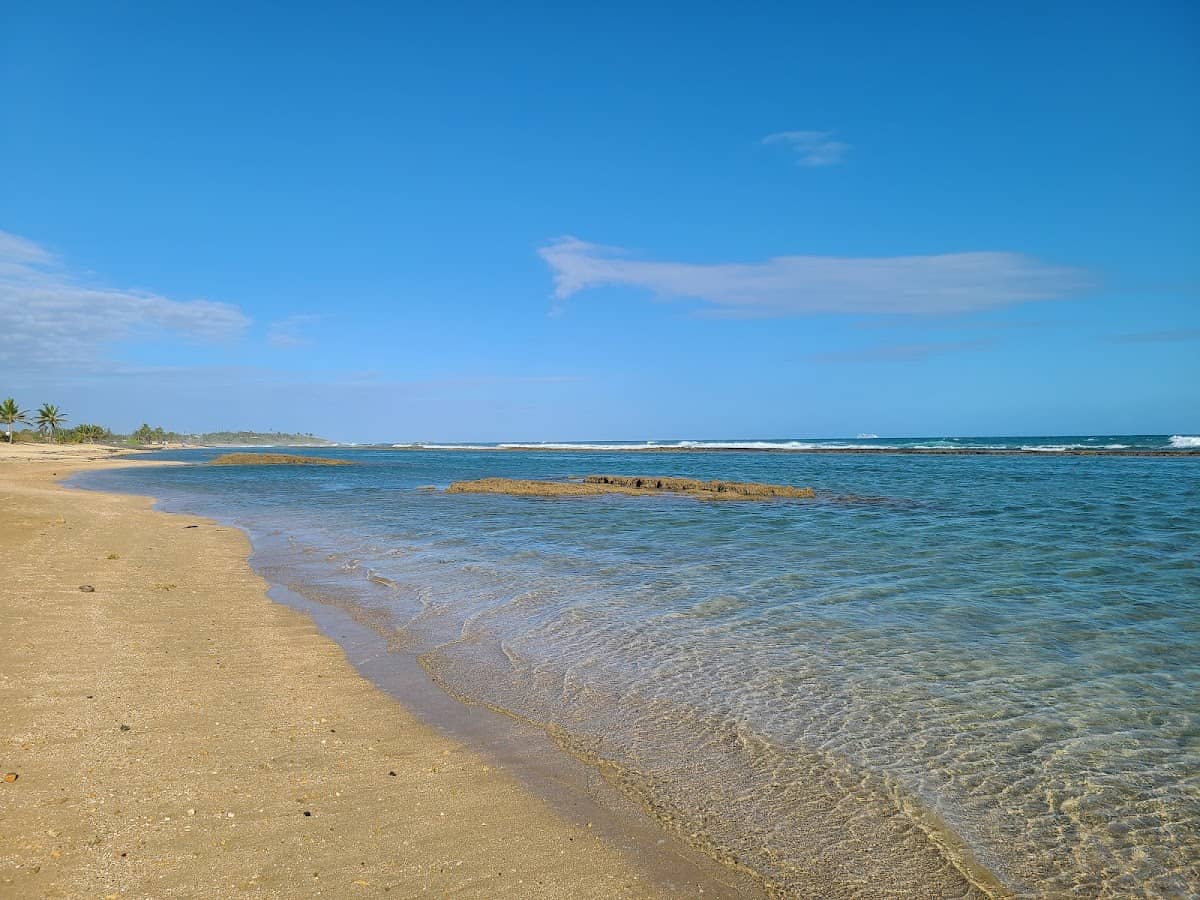 La Pocita de Piñones (east pool) beach in Loíza, Puerto Rico - scenic coastal view