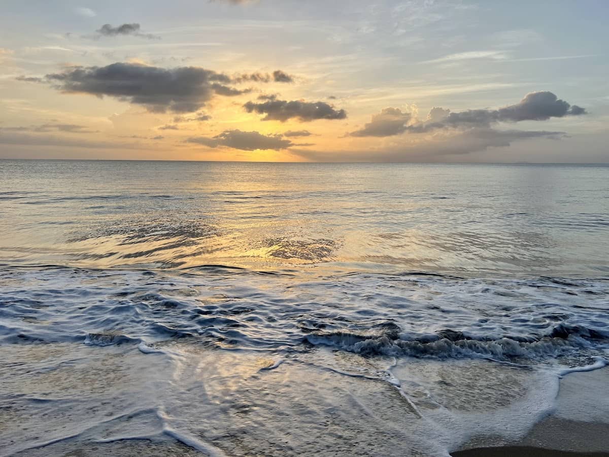 Playa del Sec / Balneario (north sector) beach in Mayagüez, Puerto Rico - scenic coastal view