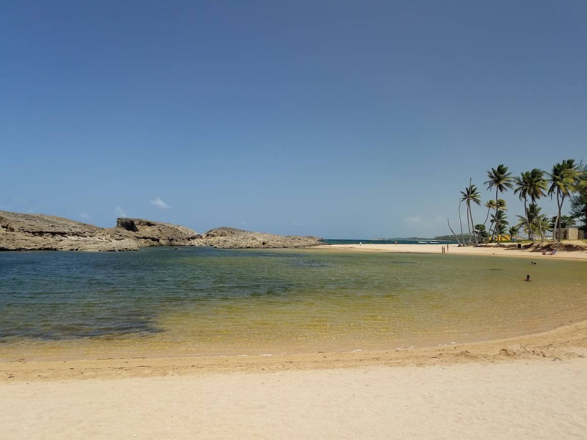 Playa Puerto Nuevo (south lagoon edge) beach in Vega Baja, Puerto Rico - scenic coastal view