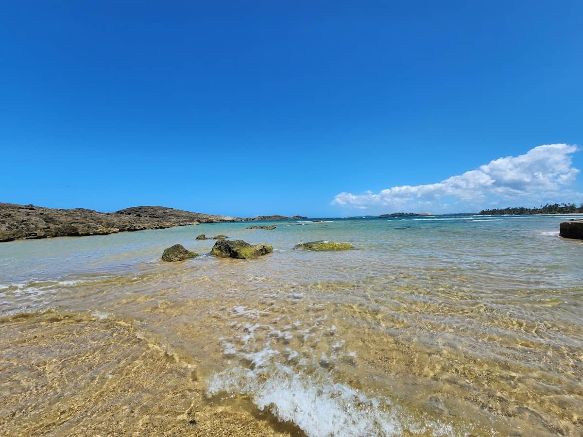 Puerto Nuevo Natural Bridge View beach in Vega Baja, Puerto Rico - scenic coastal view