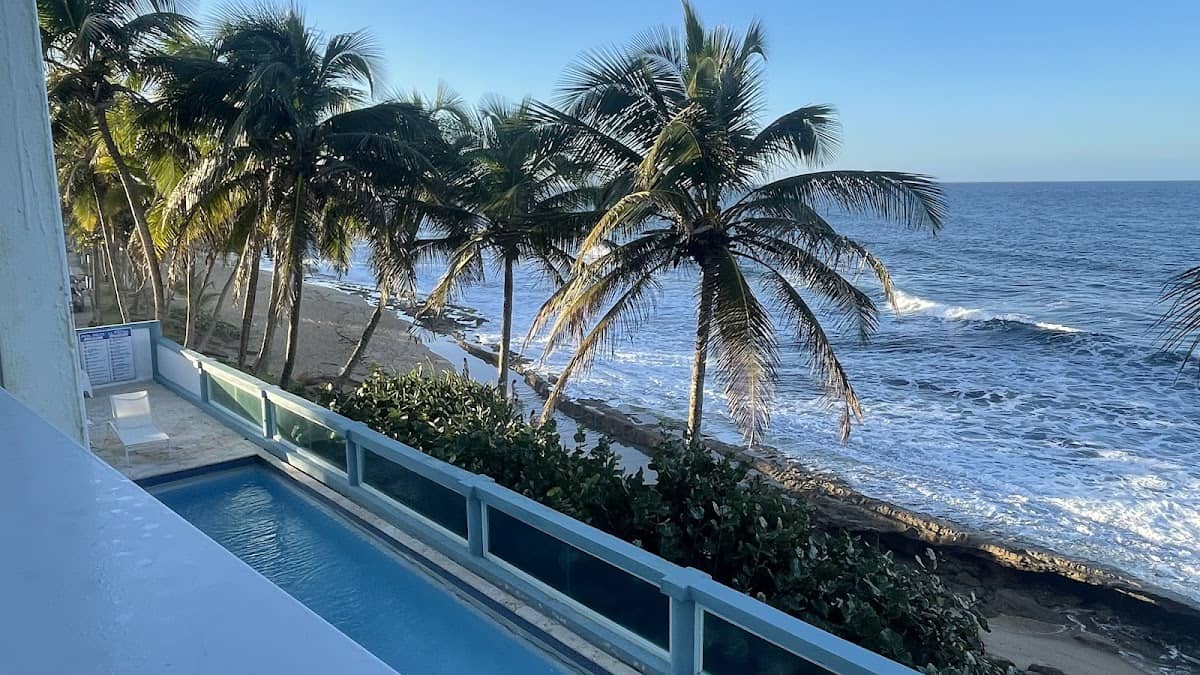 Sardinera West Pocket (Hotel sector) beach in Dorado, Puerto Rico - scenic coastal view