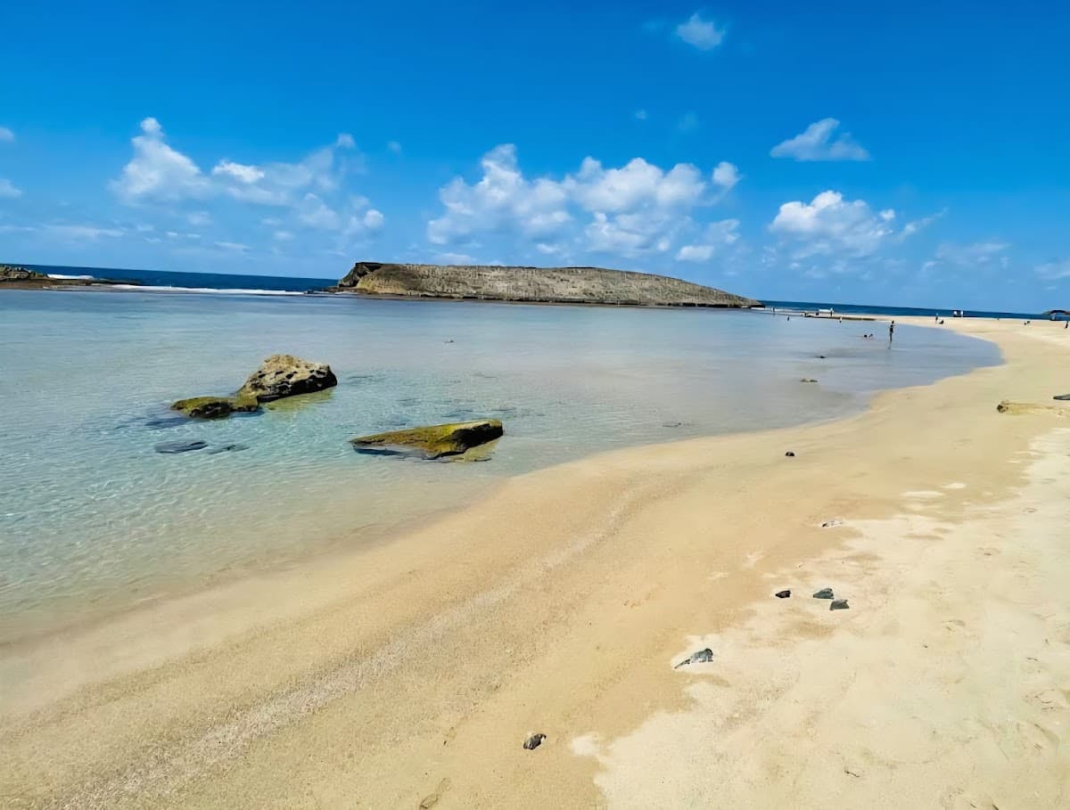 La Cueva del Indio Cove (Isabela side) beach in Isabela, Puerto Rico - scenic coastal view