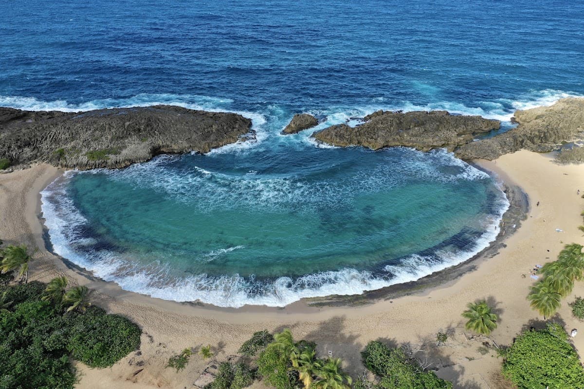 Los Tubos (Manatí) beach in Manatí, Puerto Rico - Scenic, Surfing