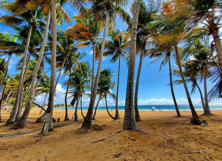 Playa Fortuna (Luquillo west) beach in Luquillo, Puerto Rico - scenic coastal view