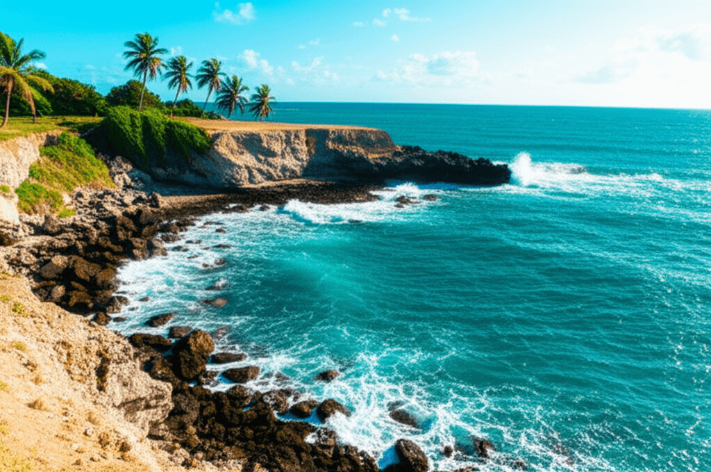 Playa Punta Lima (Naguabo) beach in Naguabo, Puerto Rico - scenic coastal view