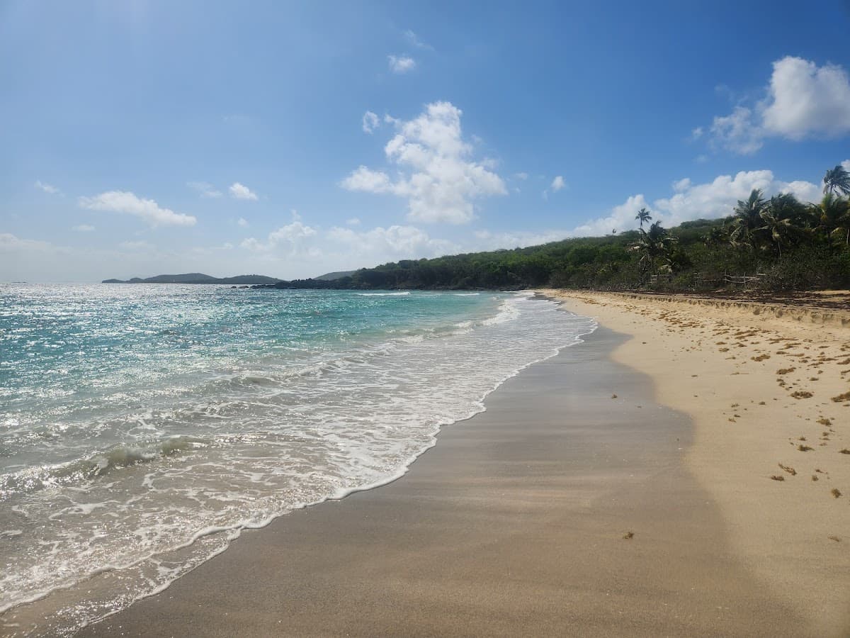 Playa Soldado Overlook (reef flats) beach in Culebra, Puerto Rico - scenic coastal view