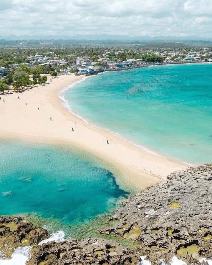 Cibuco Mouth (west side) beach in Vega Baja, Puerto Rico - scenic coastal view