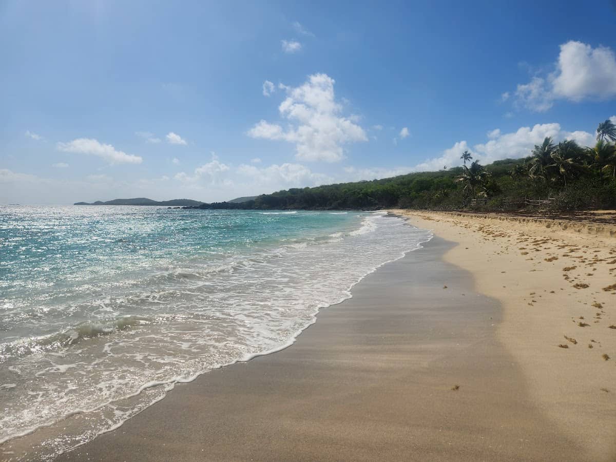 Playa Soldado Overlook (reef flats) beach in Culebra, Puerto Rico - scenic coastal view