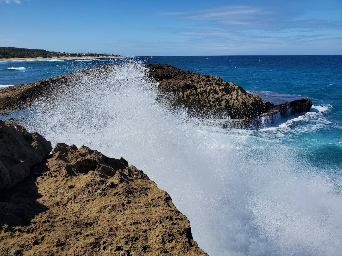 Pozo Teodoro beach in Isabela, Puerto Rico - scenic coastal view