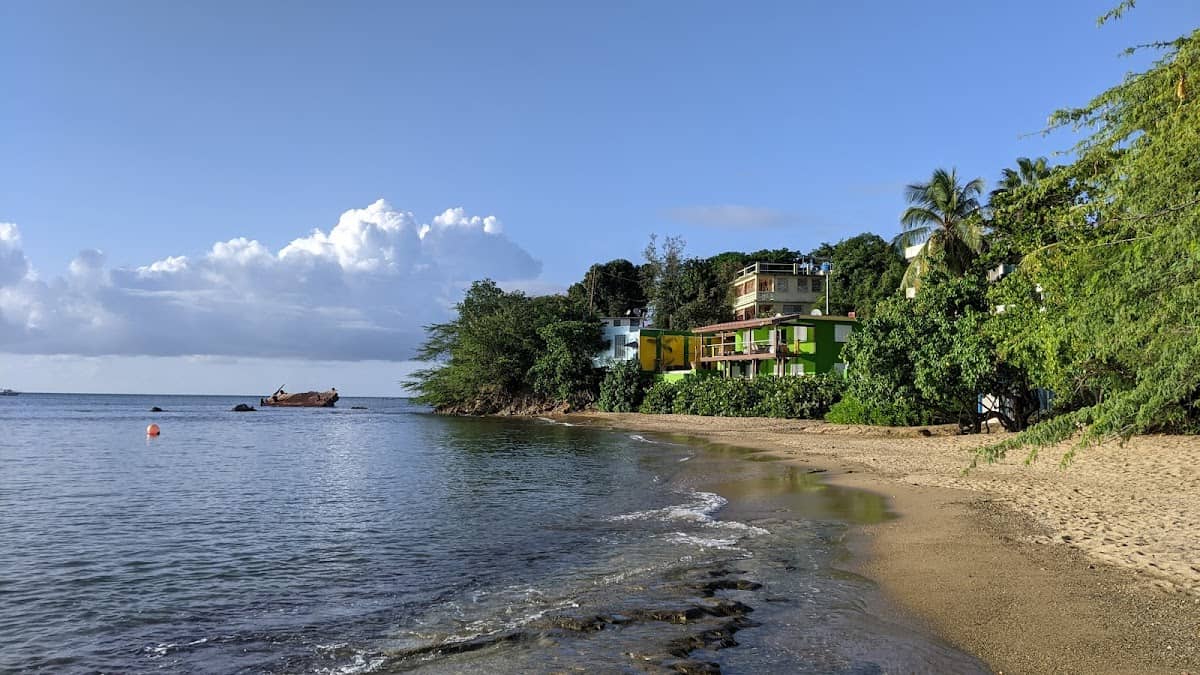 Punta Galíndez (townfront) beach in Vieques, Puerto Rico - scenic coastal view